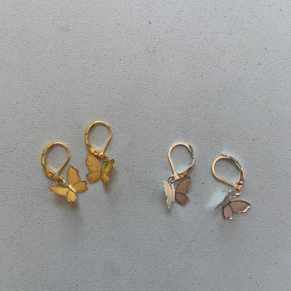 n e w | silver butterfly earrings🤍✨ - Picture 3 of 4